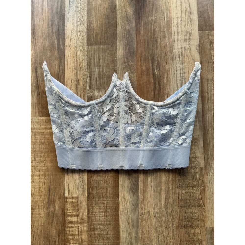 Women’s Vintage Carnival Lace Cinderella Corset Bustier Bra Top size 36C style 2 - Picture 1 of 4